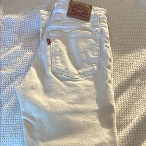 Levi's Women's Straight Leg Jeans in White